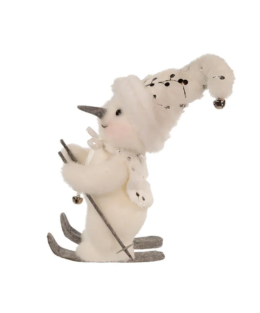 Skiing Snowman Decor