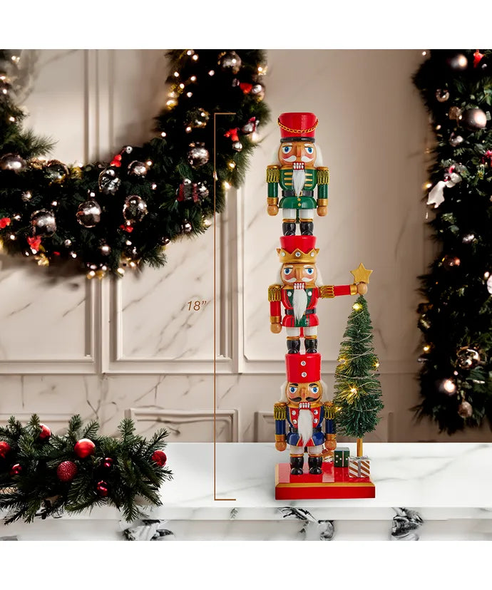 Nutcracker With Lit Tree