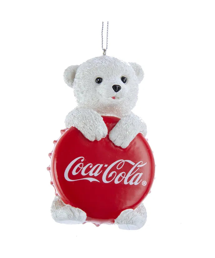 Coca-Cola Cub With Bottle Cap Ornament