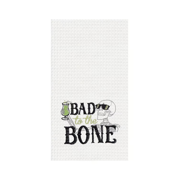 Bad to the Bone Skeleton Towel