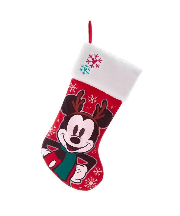 Disney Mickey Embroidered Cuff Stocking