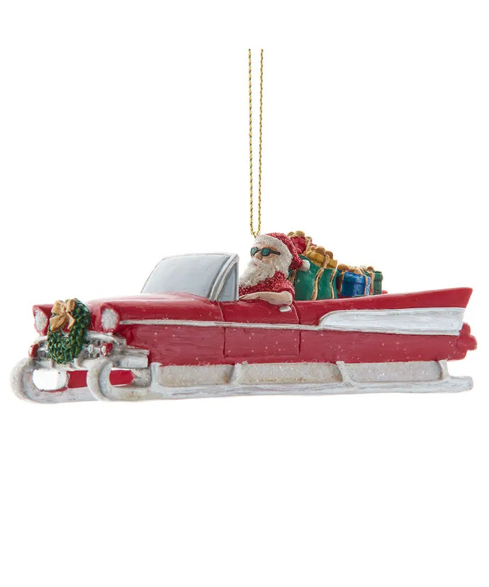 Old Guys Rule Santa Sled Ornament