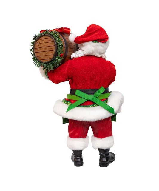 Beer Santa with Barrel
