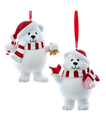 White Winter Bear Ornament