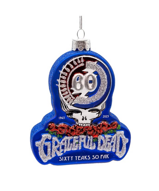 Grateful Dead 60 Years Glass Ornament