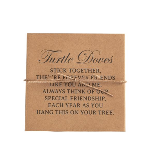 Turtle Dove Boxed Ornament