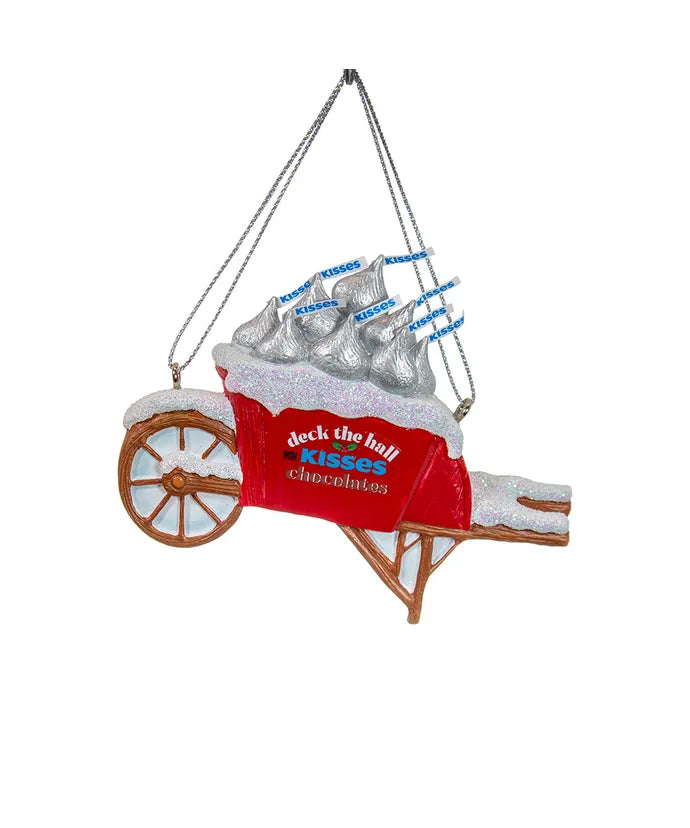 Hershey Kisses Wheelbarrow Ornament