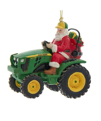 John Deere Santa Ornament
