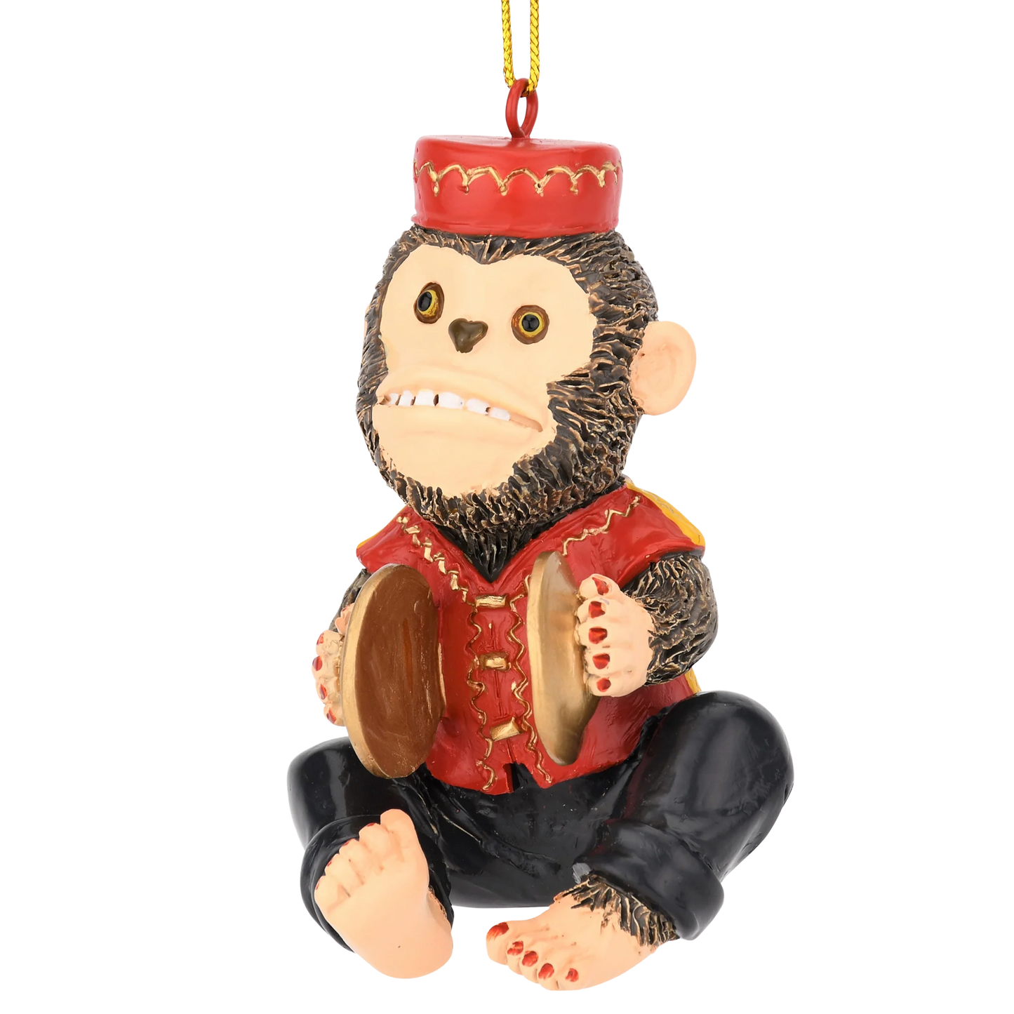 Cymbals Monkey Ornament