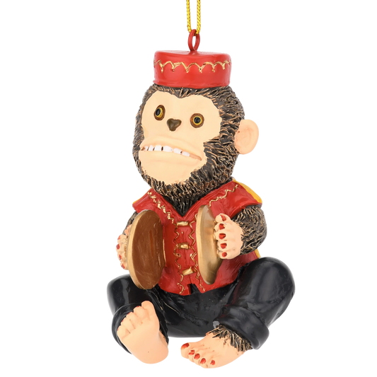 Cymbals Monkey Ornament