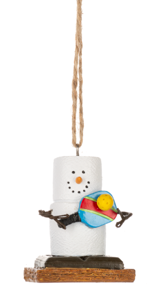 S'mores Pickleball Player Ornament