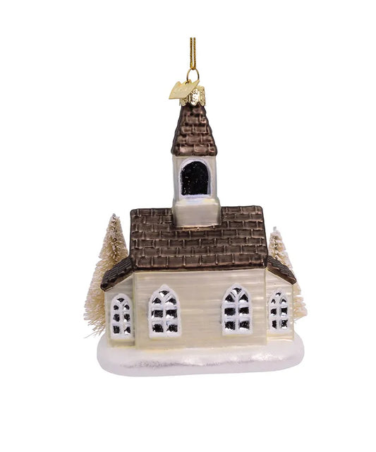 Church Glass Ornament