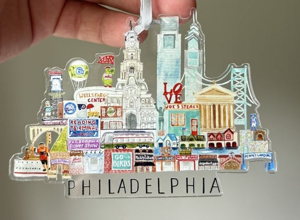 Philadelphia City Ornament