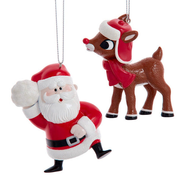 Rudolph the Red Nose Reindeer or Santa Ornament