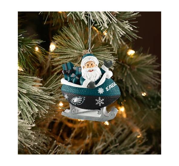 Eagles Football Sleigh Ornament