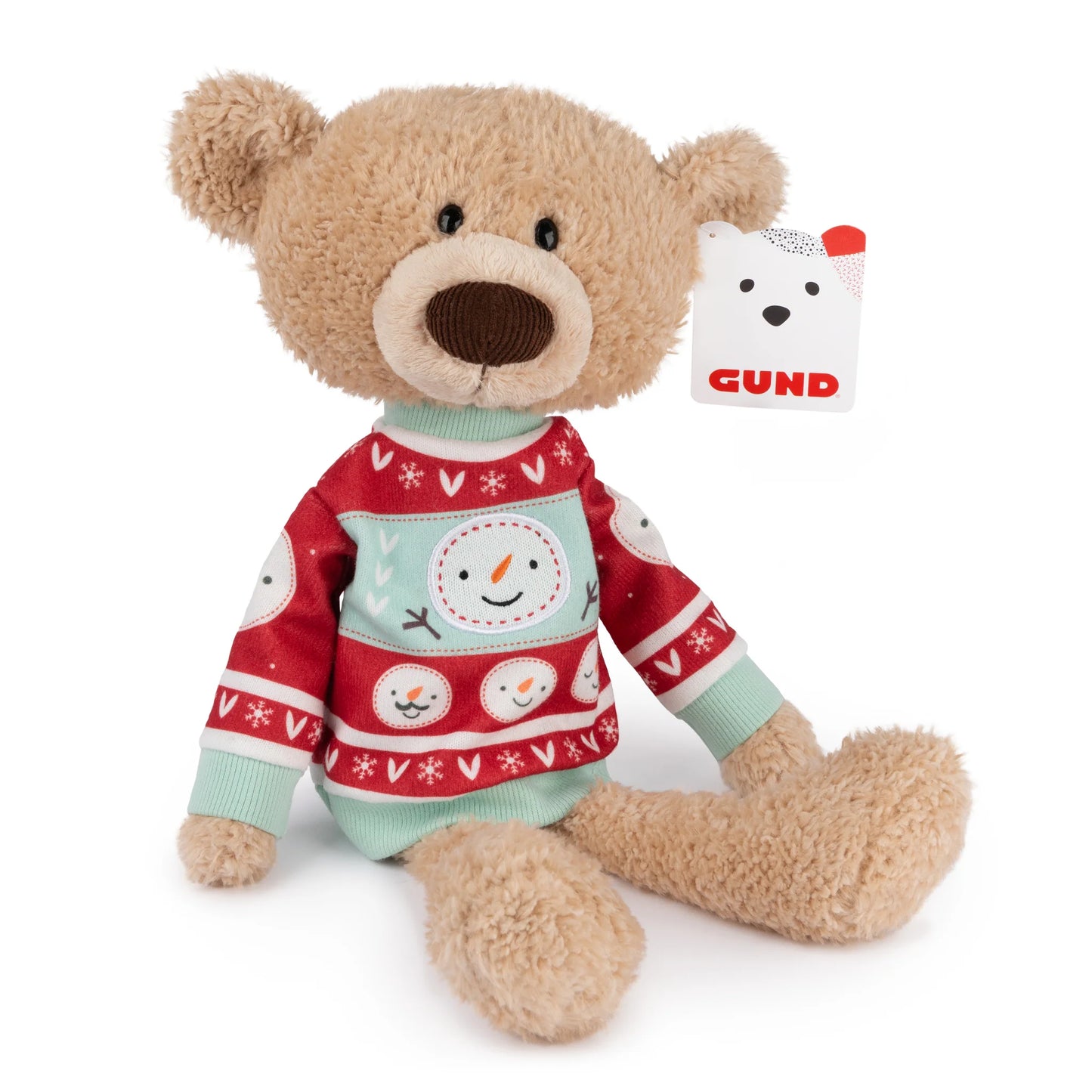 Sleigh Toothpick Bear Wearing Sweater