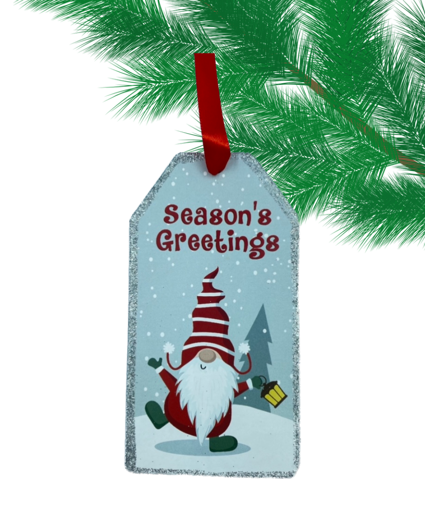 Season's Greetings Gnome ornament