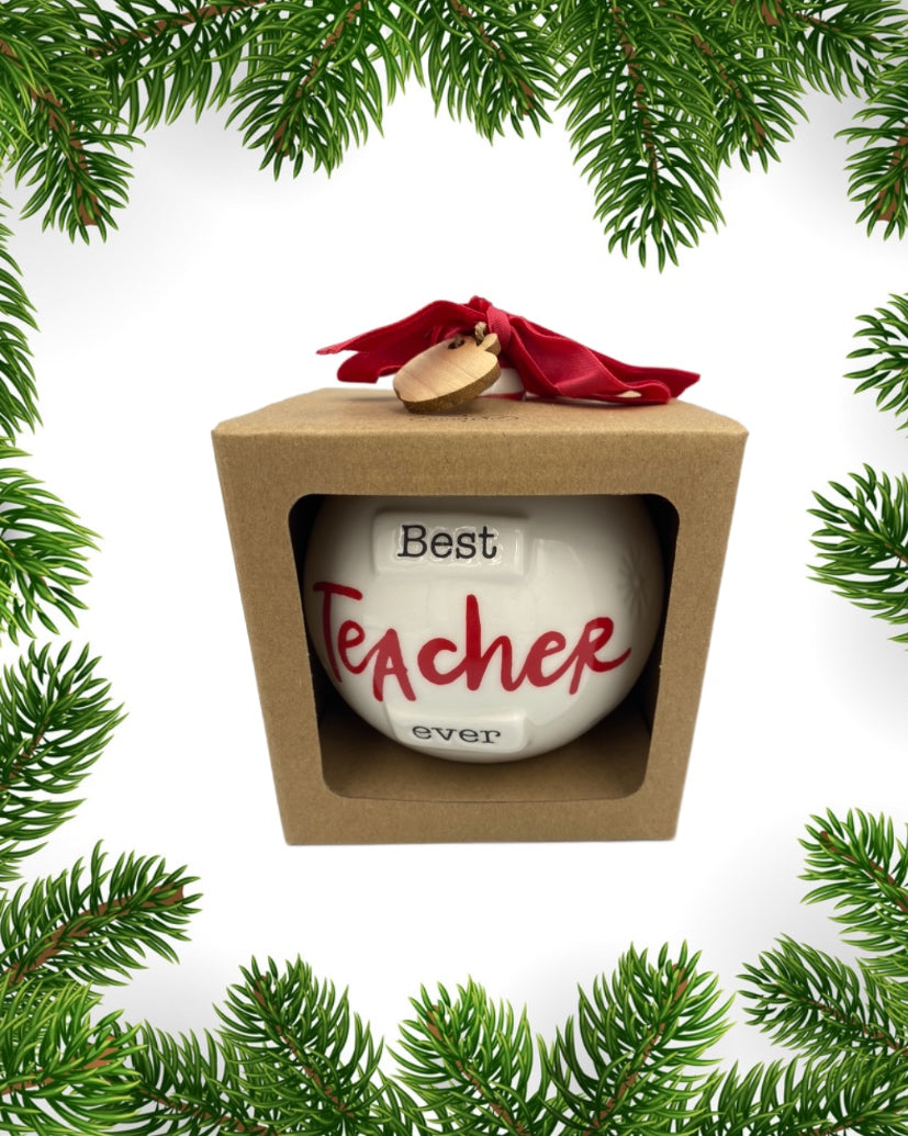 Best Teacher Ever ornament
