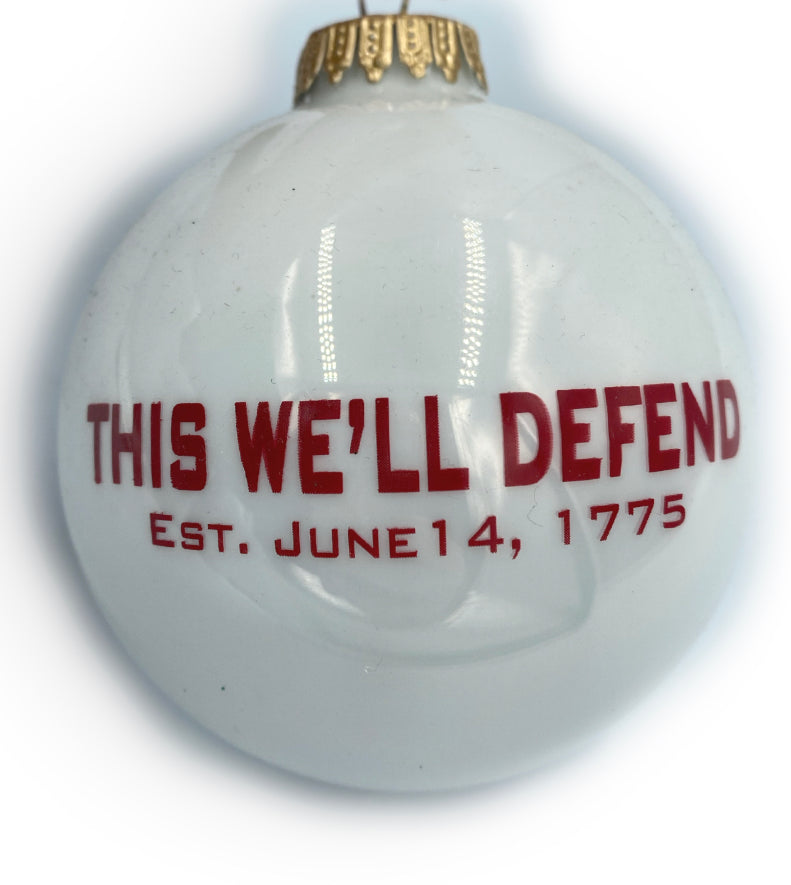 Army Flag and Slogan Ornament