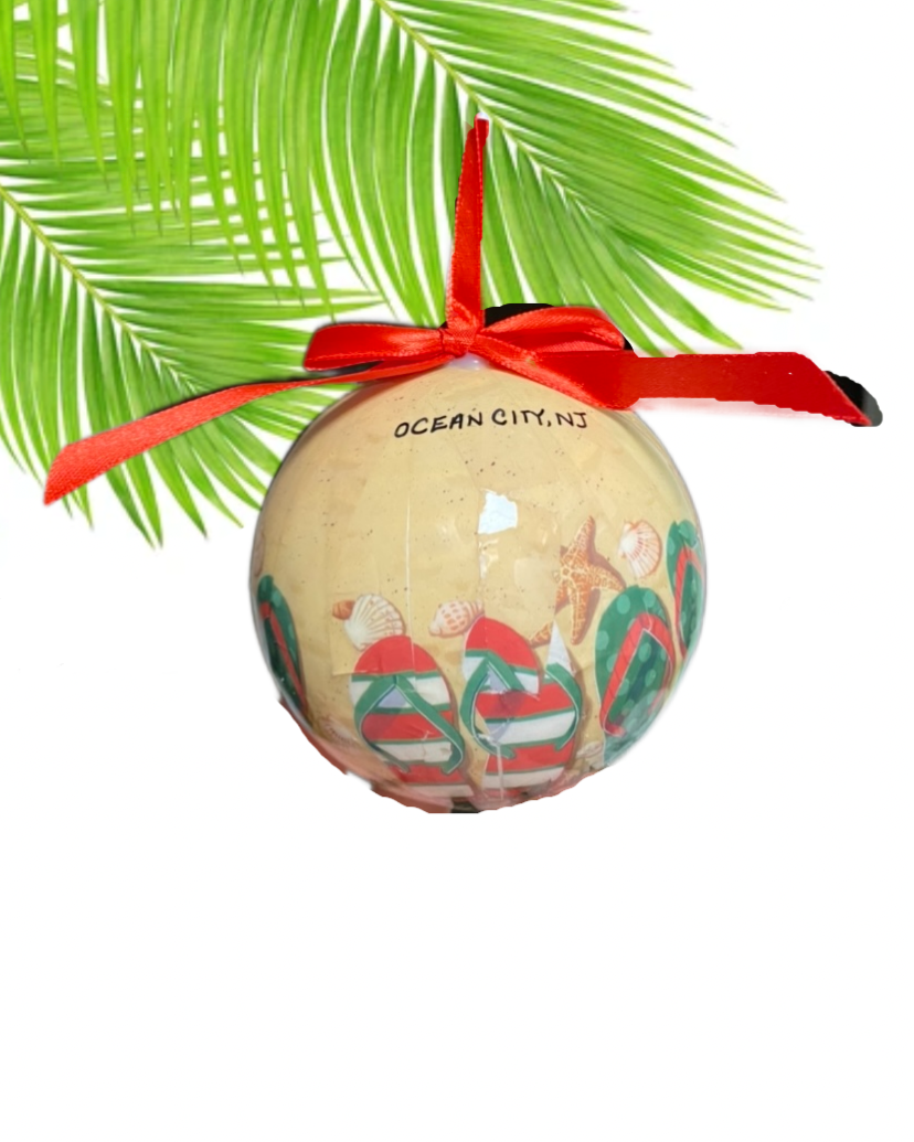 Holiday Flip Flop Ball orn