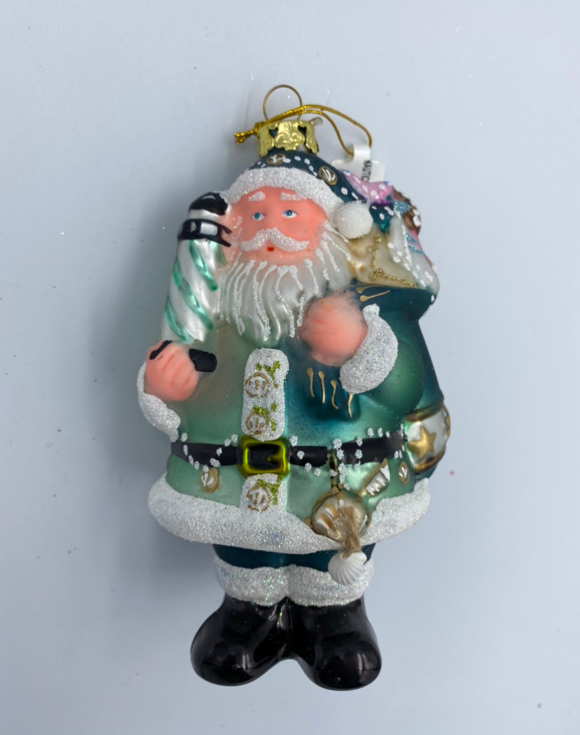 Nautical Santa Ornament
