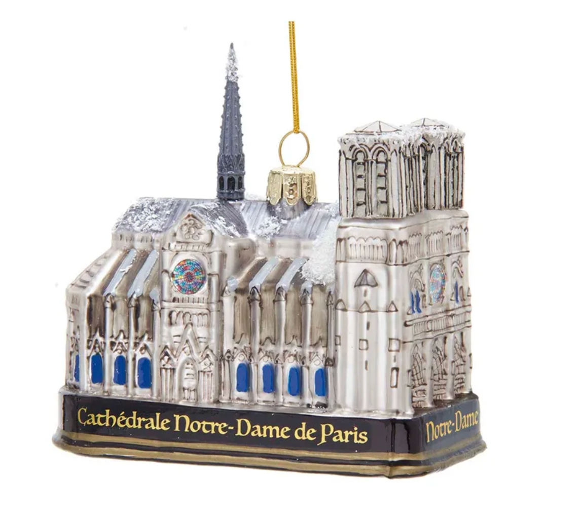 Notre Dame Glass ornament