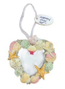 Shells Heart Wreath Ornament