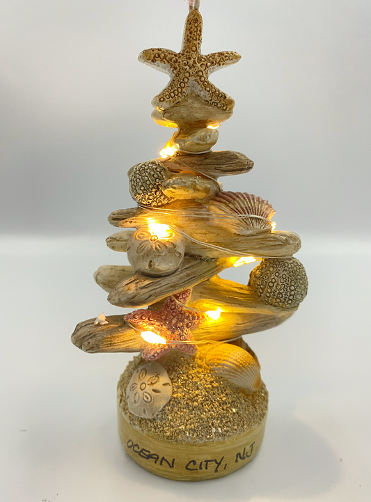 Driftwood Tree W/ Shells Ornament