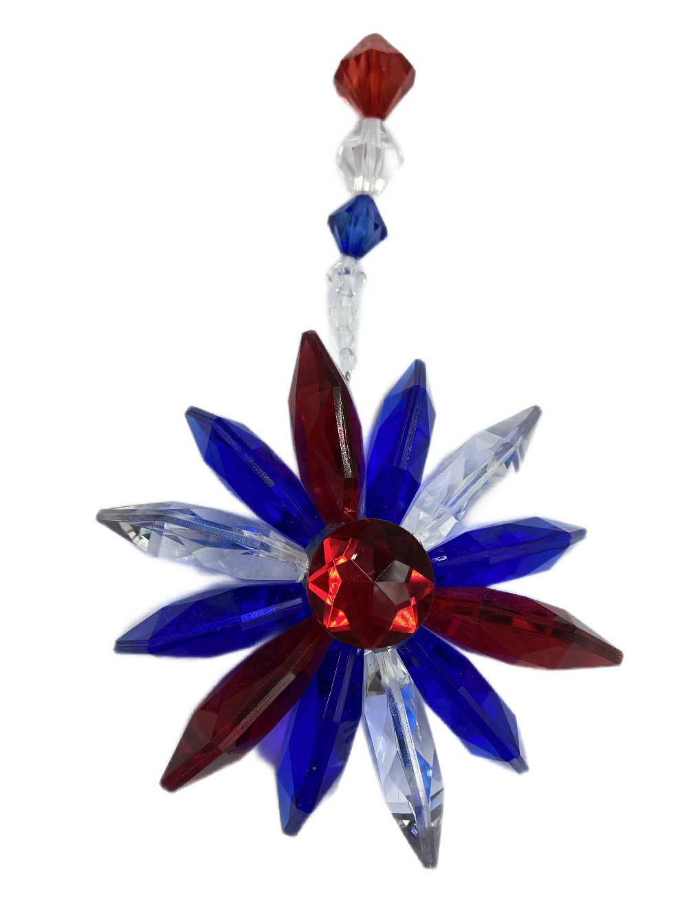 Patriotic Floral Acrylic