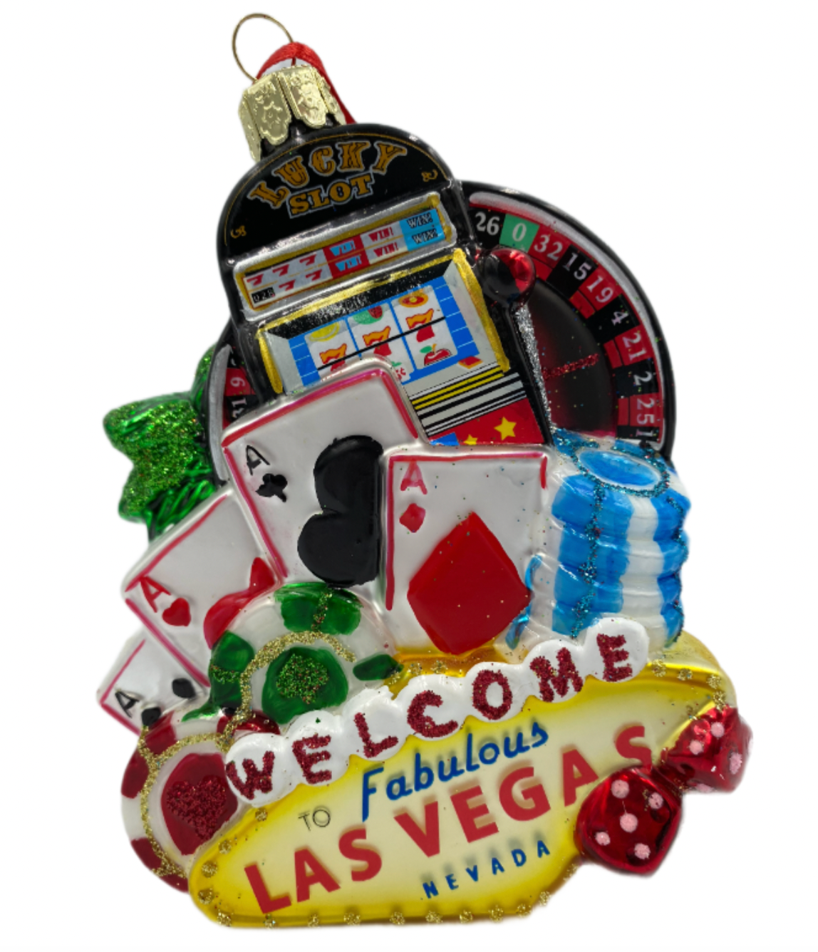 Las Vegas Glass ornament
