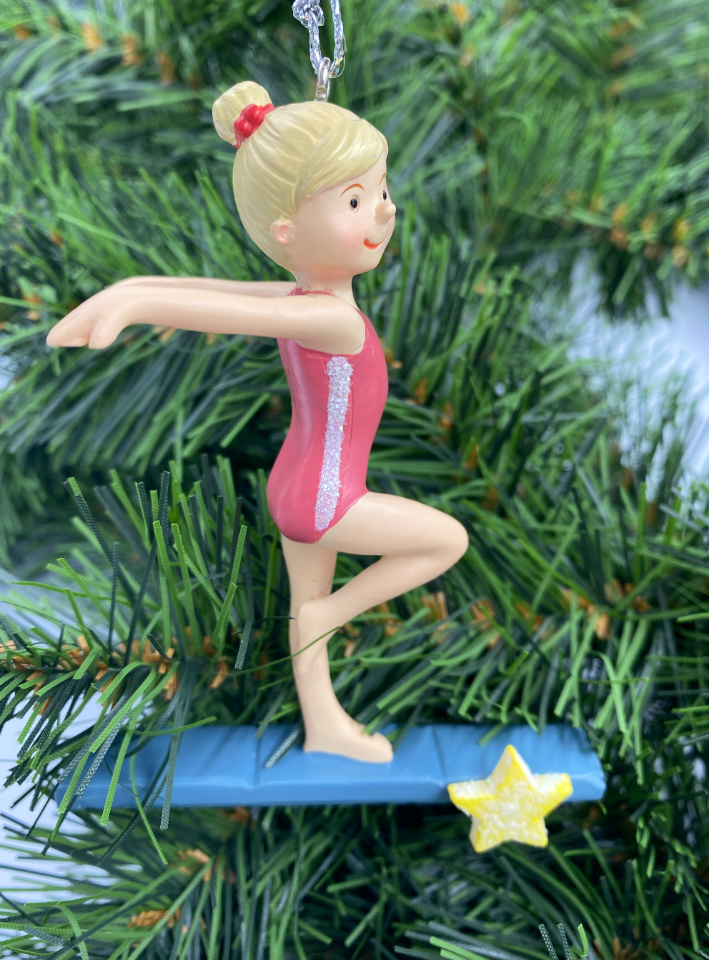 Red Leotard Gymnast ornament