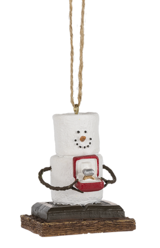 S'mores Engaged ornament