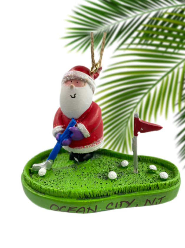 Santa Putting Ornament