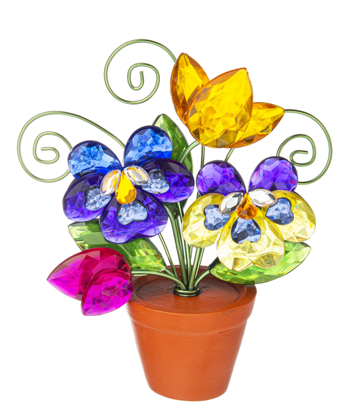 Pansy Garden Posy Pot