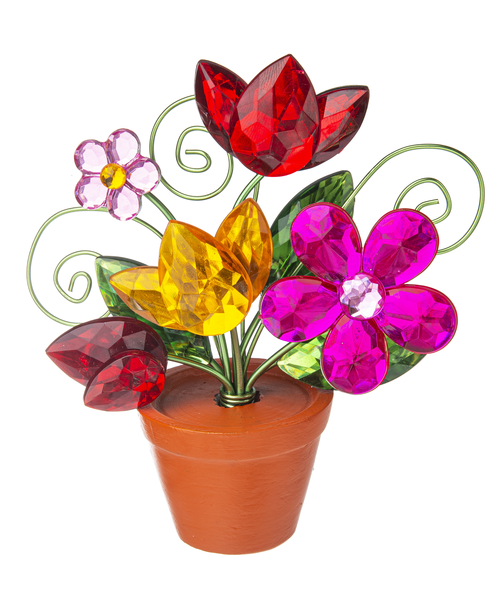 Mixed Flower Garden Posy Pot