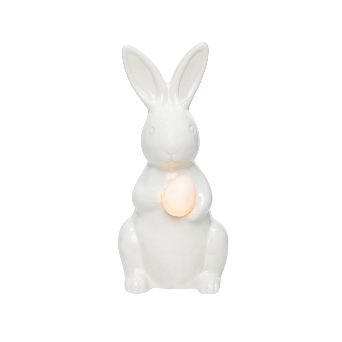 LED White Ceramic Bunny