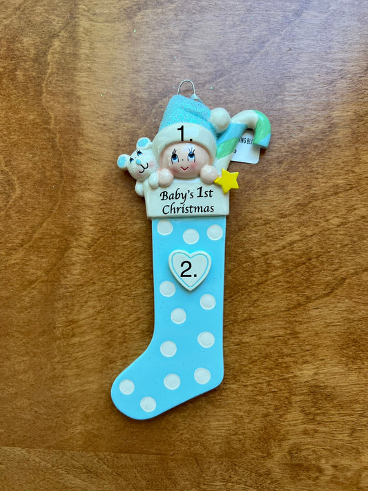 Baby Long Stocking Blue
