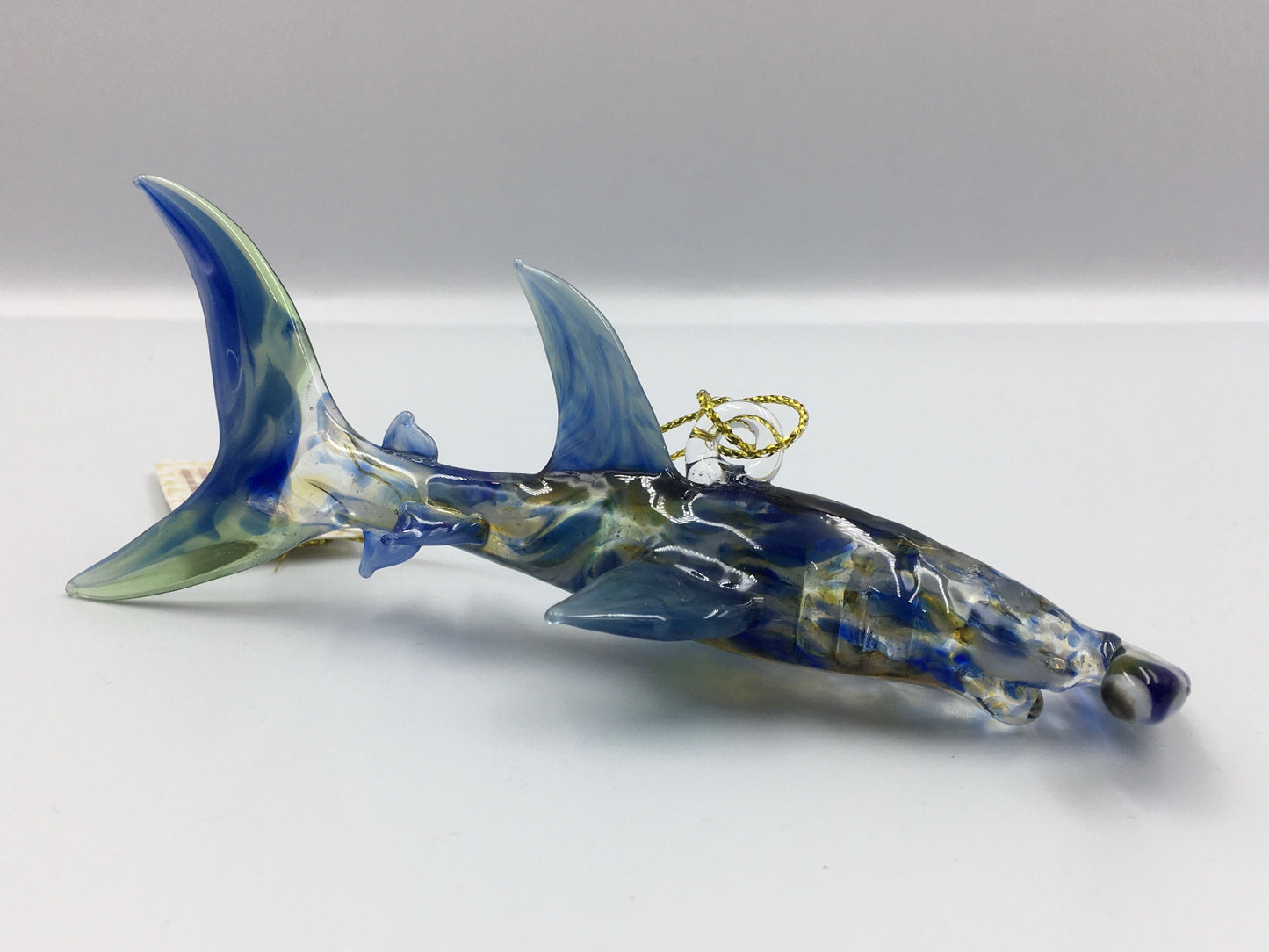 Multicolor Glass Hammerhead Ornament