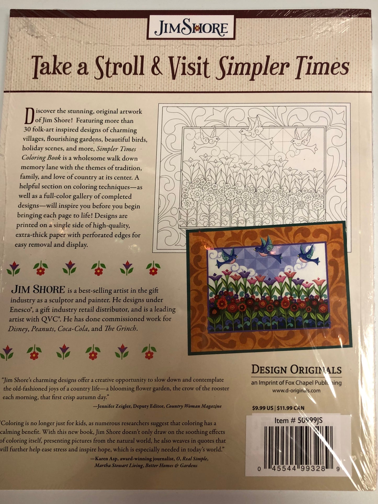 Simpler Times Coloring Book
