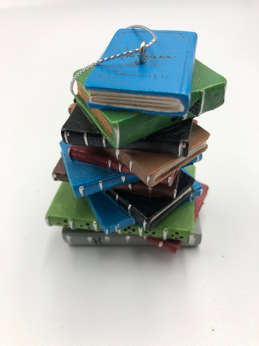 Pile of Books Ornament