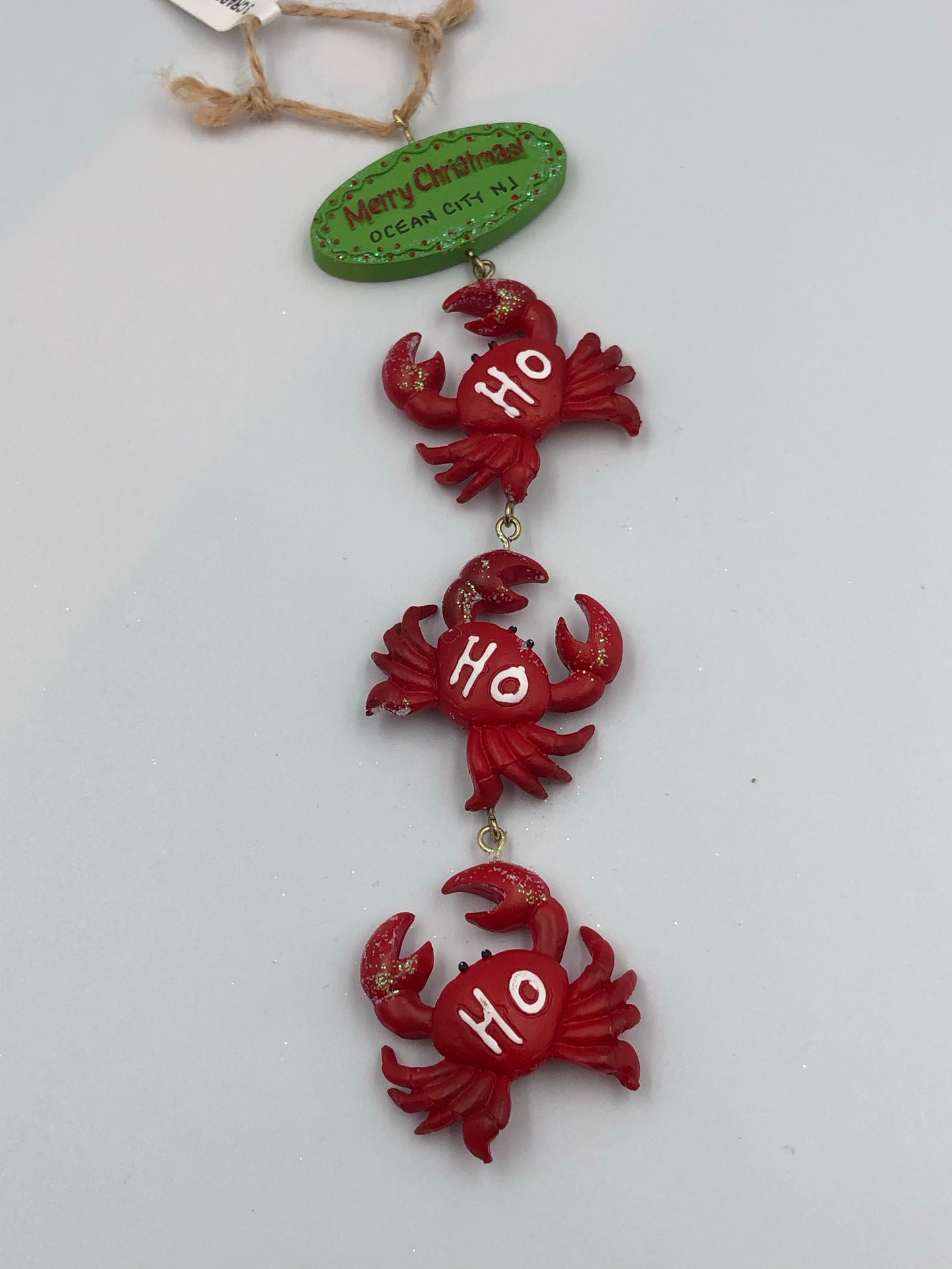 3 Crabs Ho Ho Ho Ornament