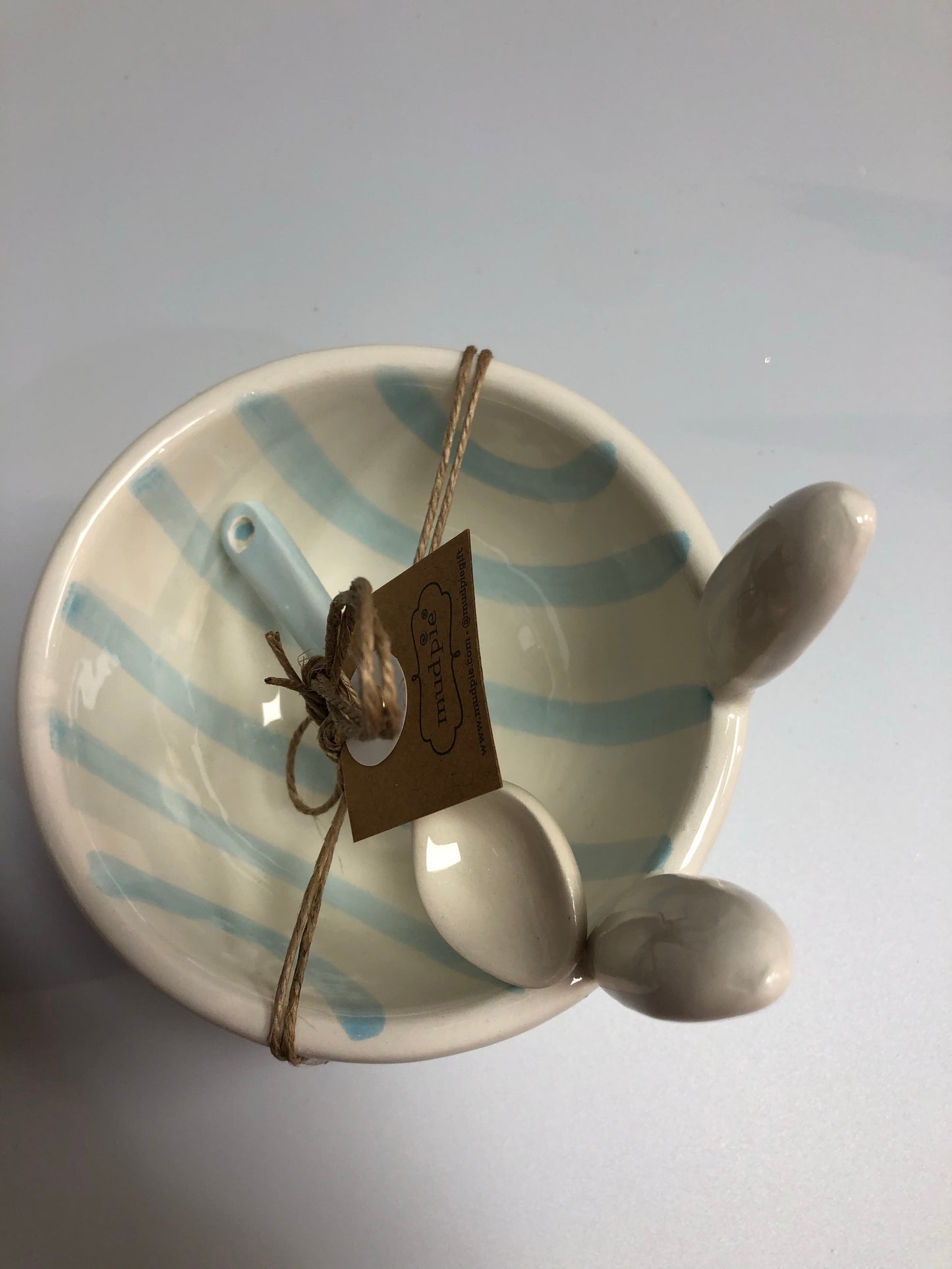 Blue Bunny Candy Bowl Set