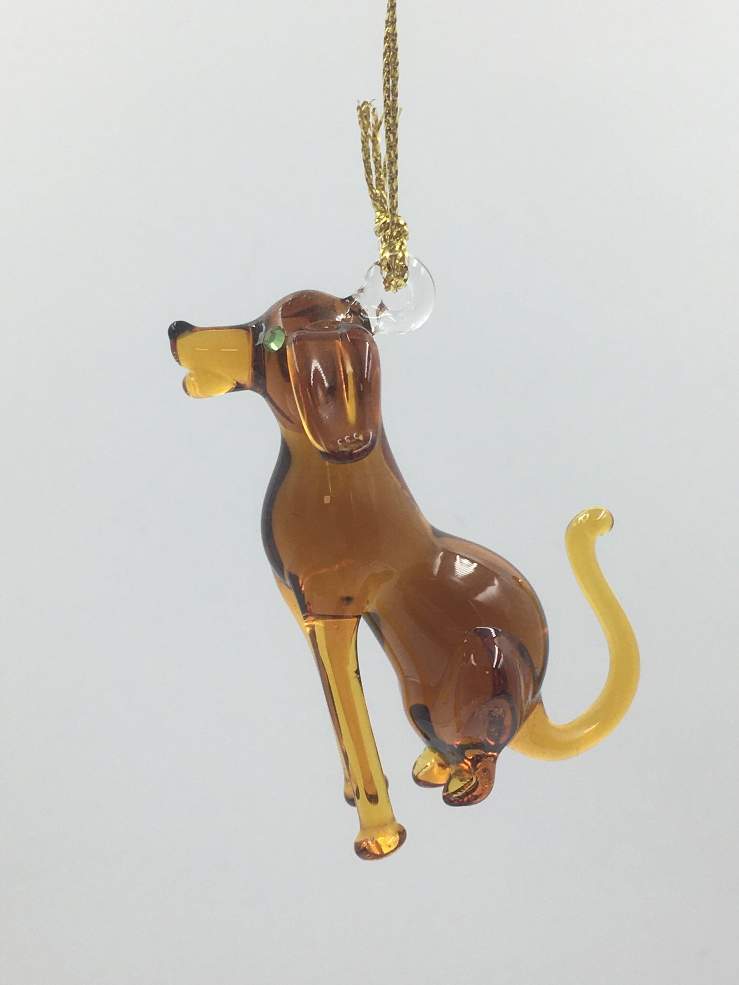 Dog Egyptian Glass Ornament