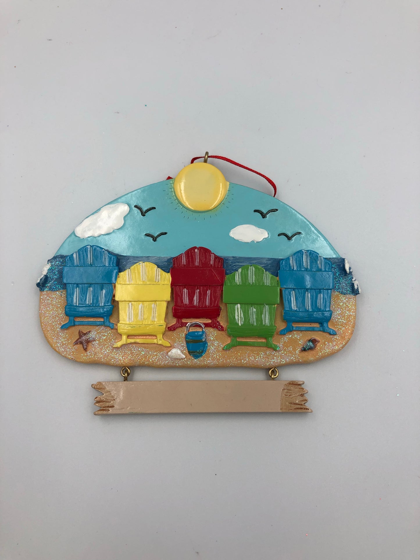 5 Beach Chairs Orn