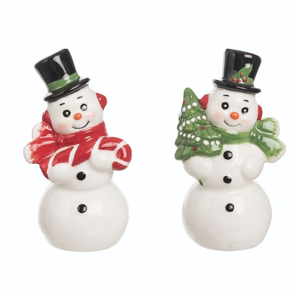 Retro Snowman S & P Set