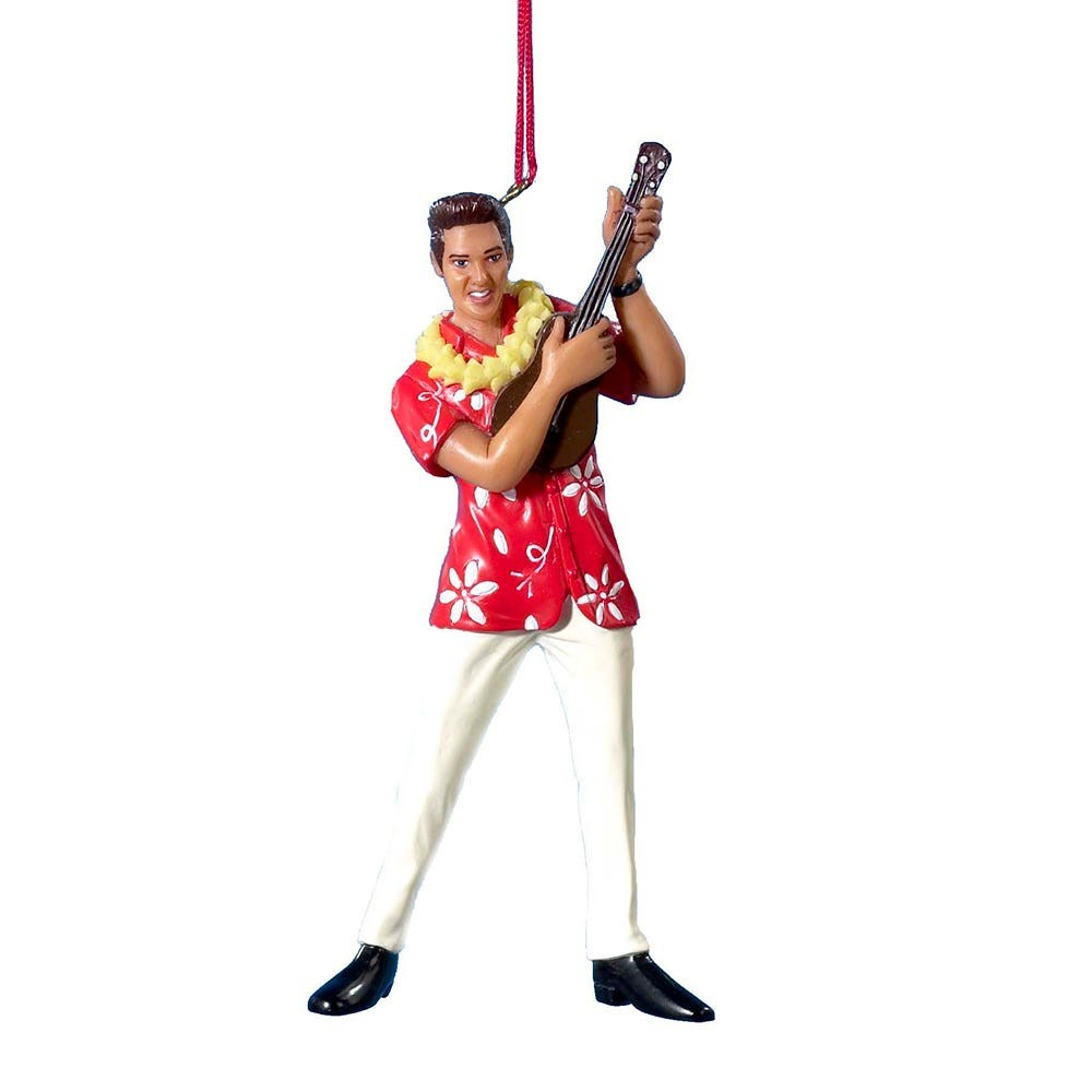Blue Hawaii Elvis Ornament