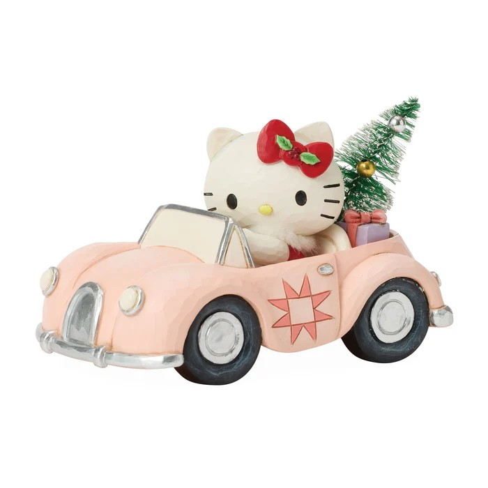 Hello Kitty Christmas Car Figurine