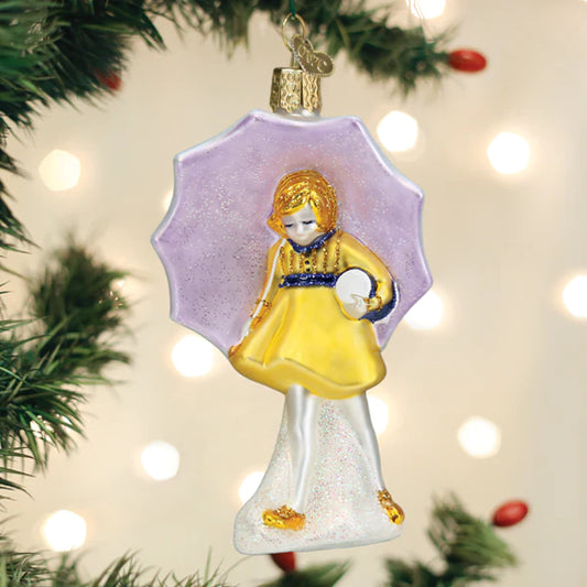 Morton Umbrella Girl Ornament