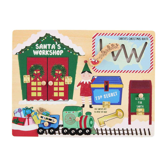 SANTA SHOP BUSY BOARD PUZZLE