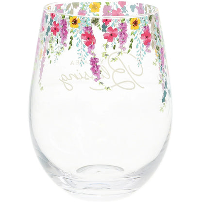 You Are a Blessing Wine Glass
